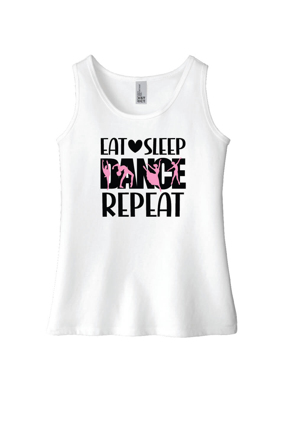 Eat Sleep Dance Repeat Tank (Youth) white