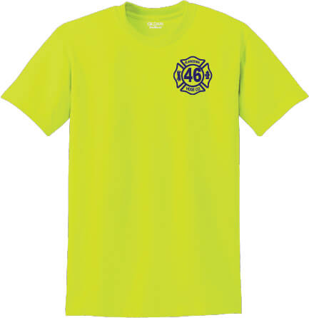 Short Sleeve T-Shirt safety green front