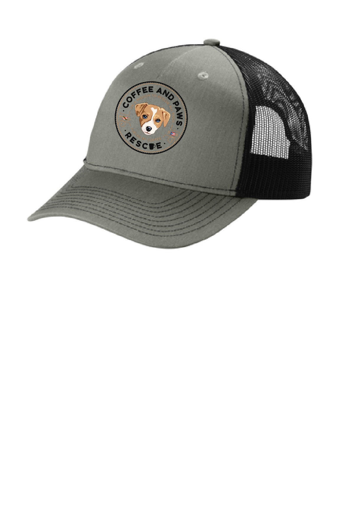 Coffee and Paws 5 Panel Hat