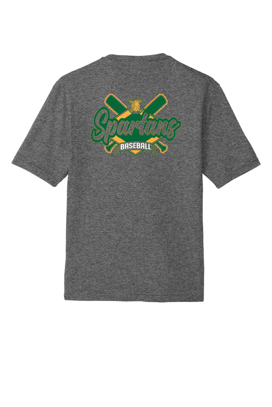 Spartans Baseball Sport Tek Competitor Short Sleeve Tee (Youth)