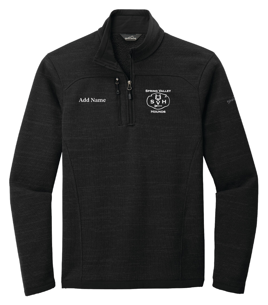 Sweater Fleece 1/4 Zip Hounds black