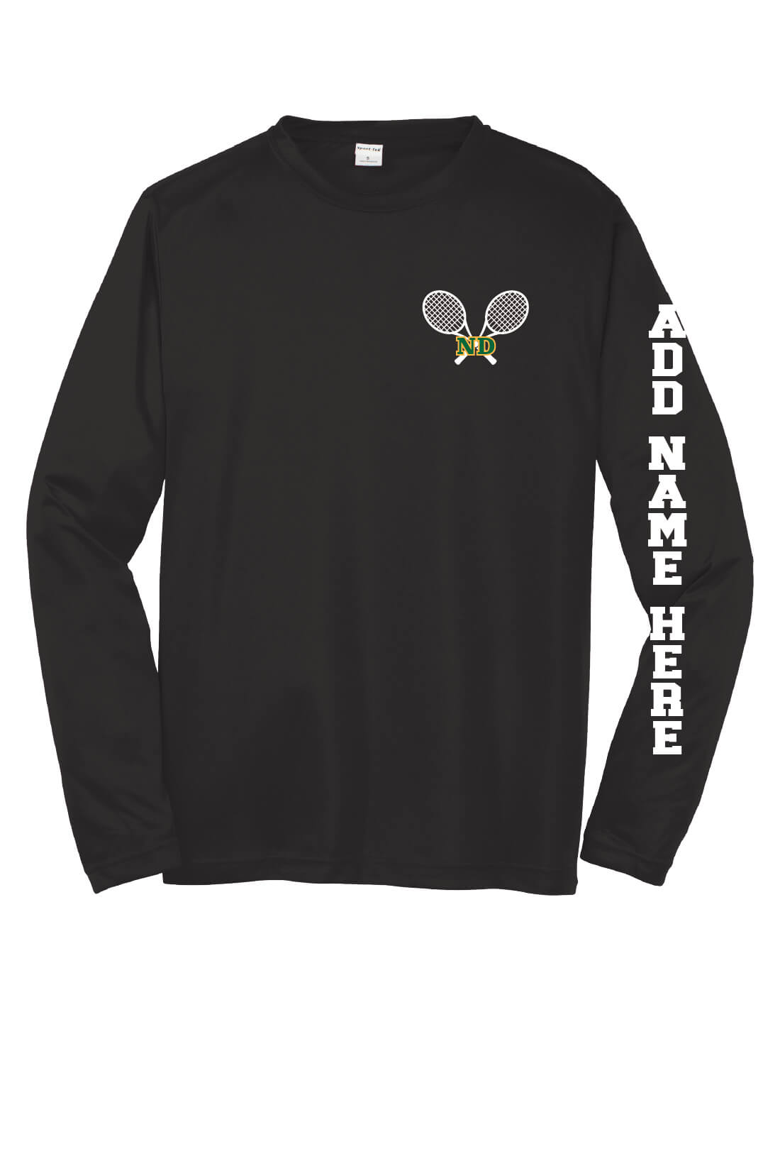 Spartan Tennis Sport Tek Competitor Long Sleeve Shirt black