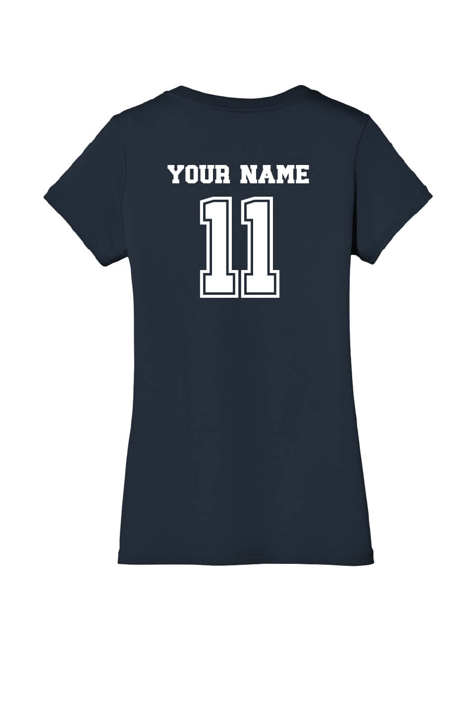 North Warren Basketball V-Neck Short Sleeve T-Shirt (Ladies)
