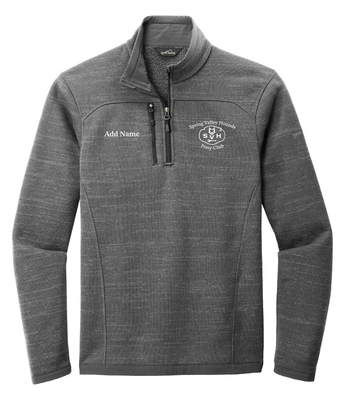 Sweater Fleece 1/4 Zip Pony Club gray