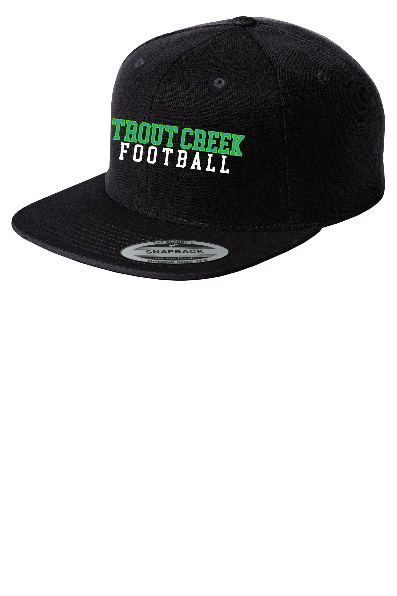 TCA Football Flat Bill Snap Back Trucker Ball Cap