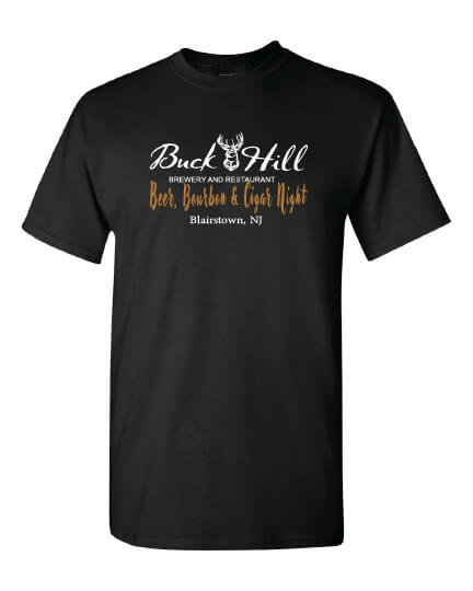 Beer, Bourbon & Cigar Night short sleeve front
