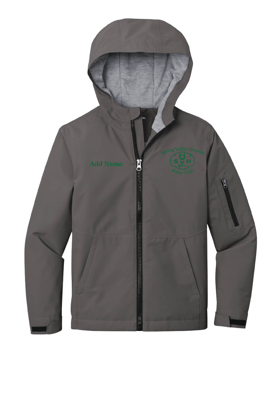 Waterproof Insulated Jacket (Youth) Pony Club gray