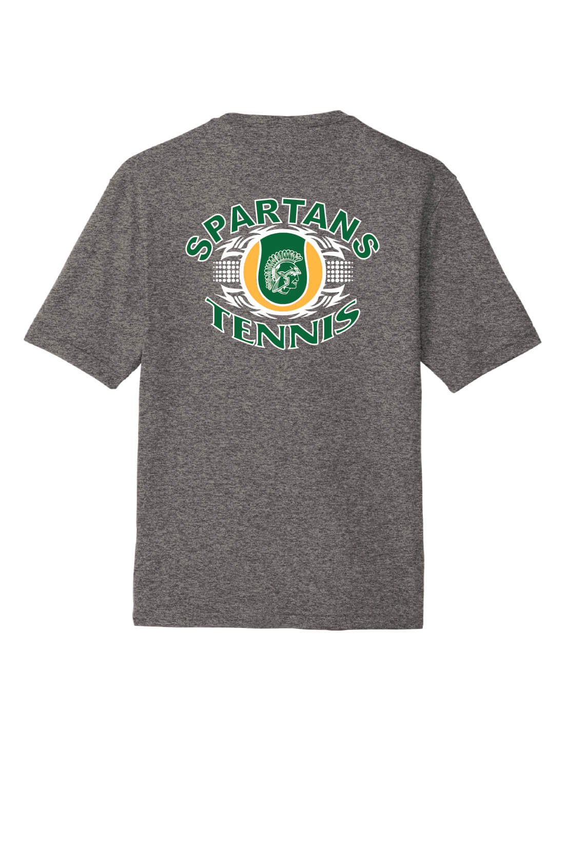 Spartans Sport Tek Competitor Short Sleeve Tee back-gray
