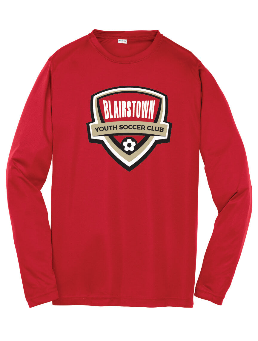 Sport-Tek Posi-UV Pro Long Sleeve Shirt red