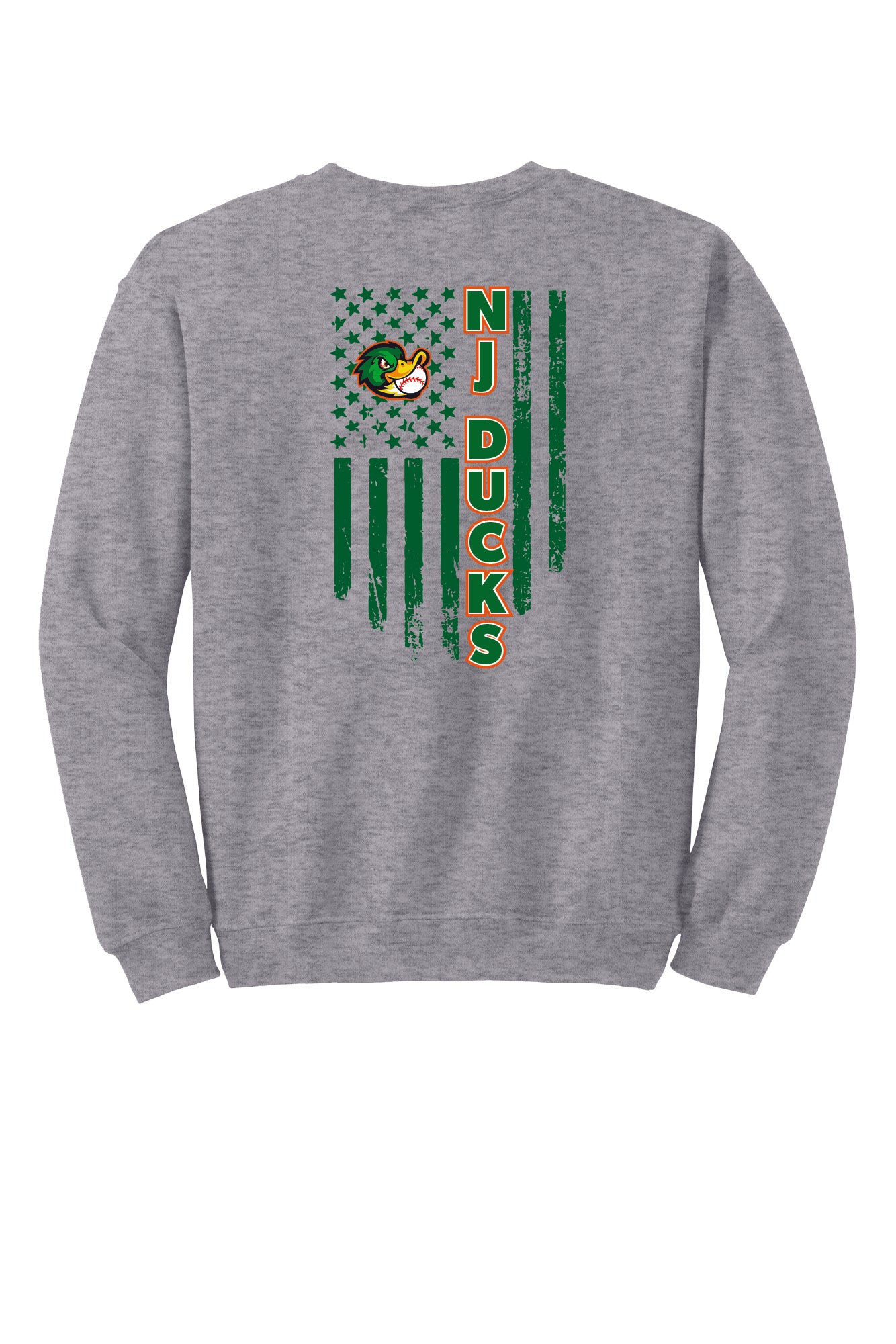 Adult Flag Back Crewneck Sweatshirt