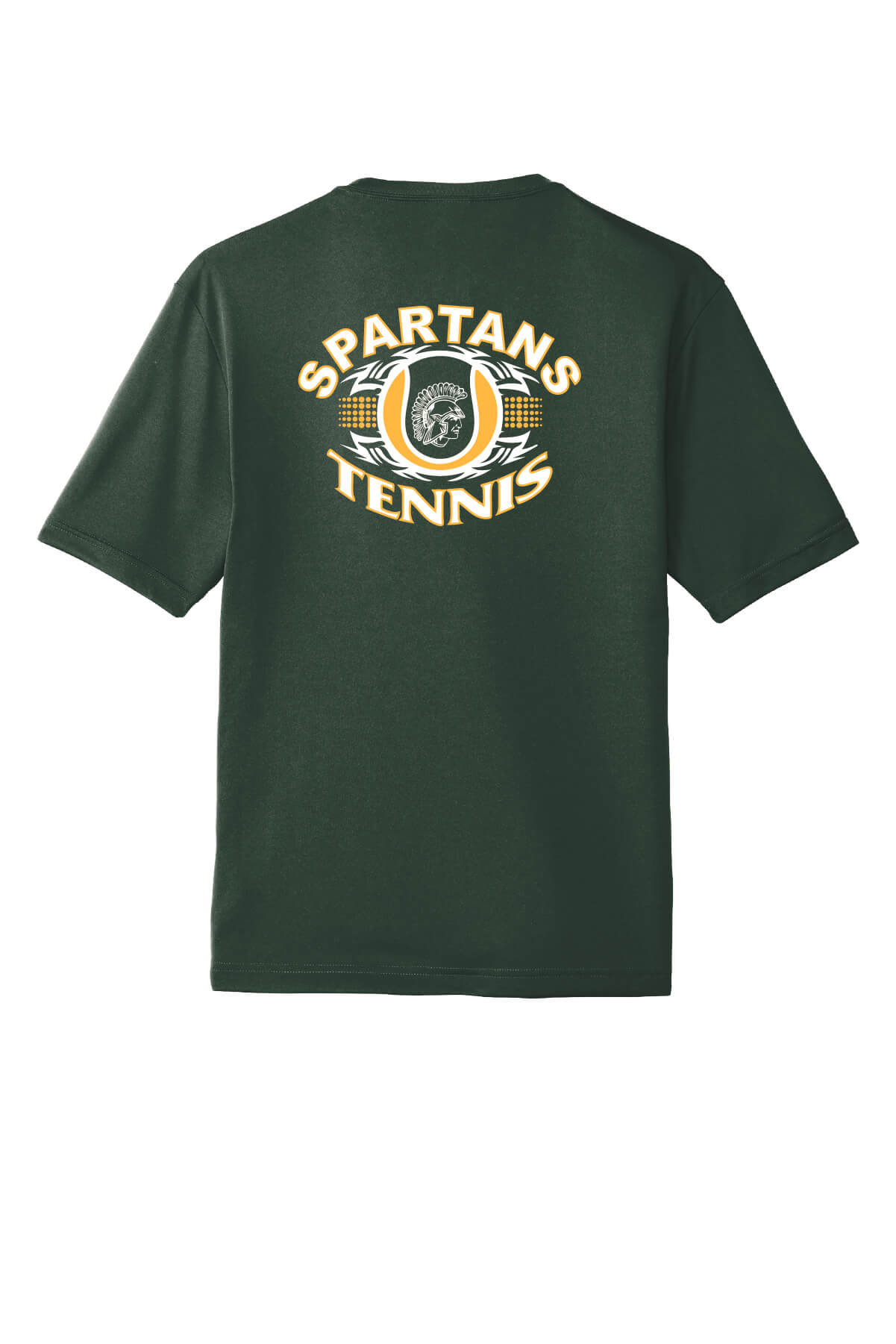 Spartans Sport Tek Competitor Short Sleeve Tee back-green
