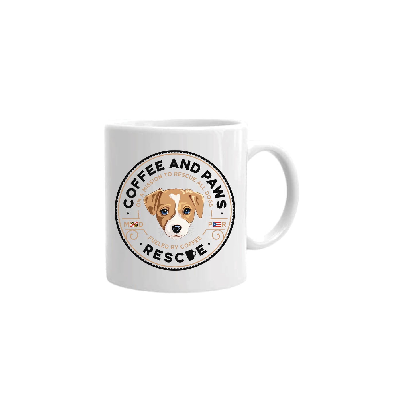 Coffee and Paws Mug