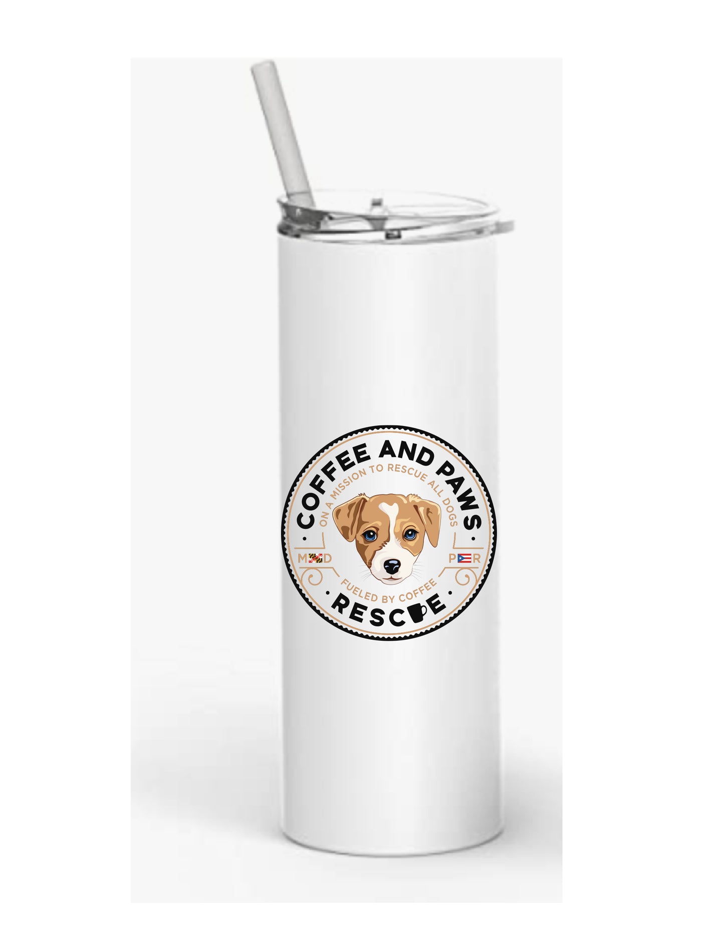 Coffee and Paws Tumbler
