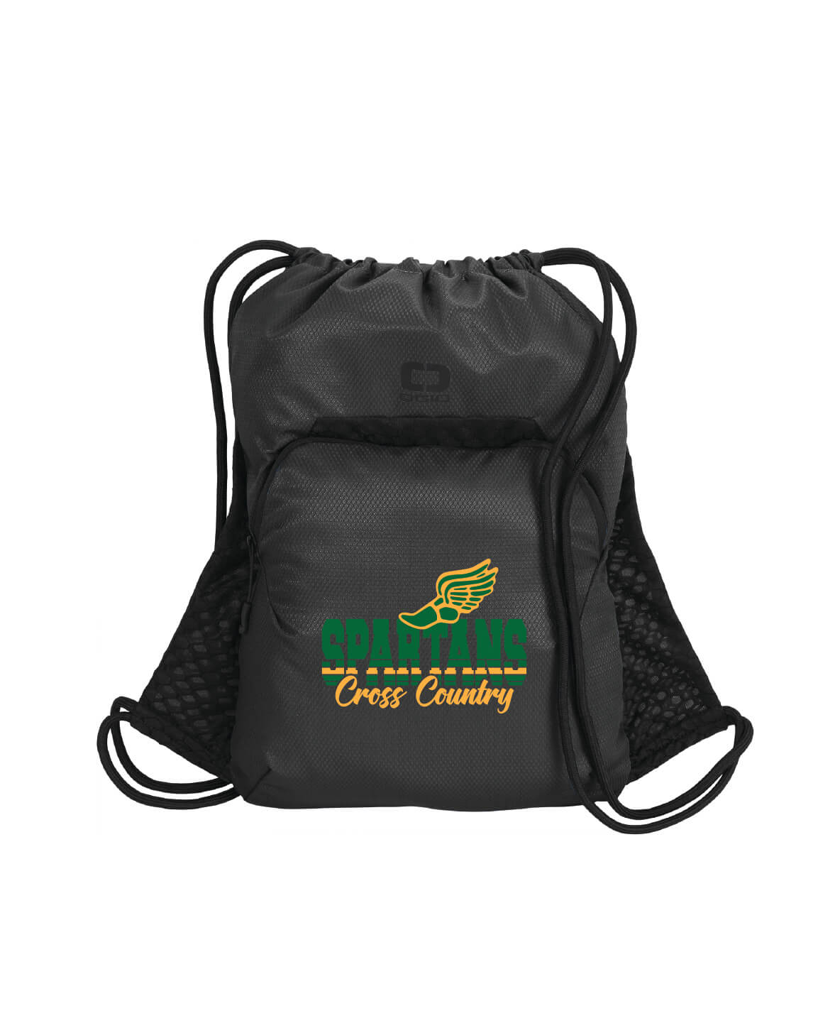Zippered Pocket Cinch Pack spartans