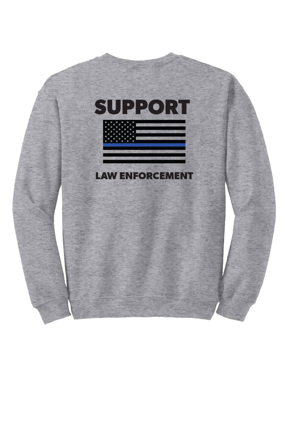 Crewneck Sweatshirt - Circle Logo gray back