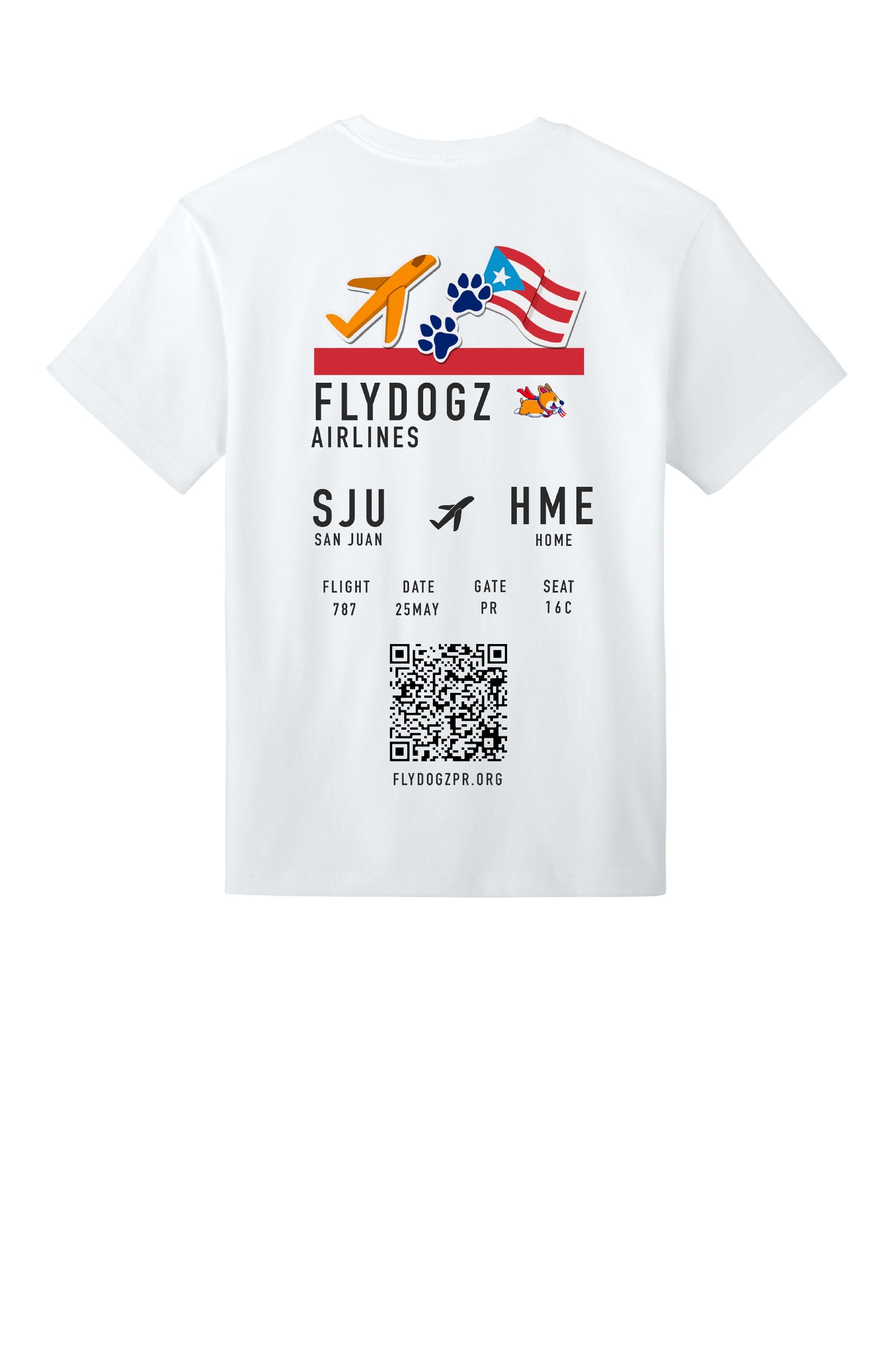 Fly Dogz Short Sleeve Unisex 7.5-Ounce Heavyweight T-shirt