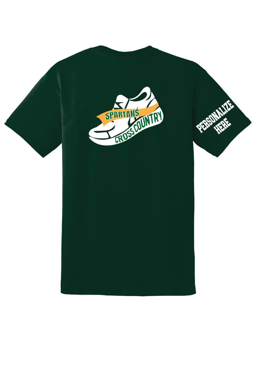 Notre Dame XC Short Sleeve T-Shirt back-green