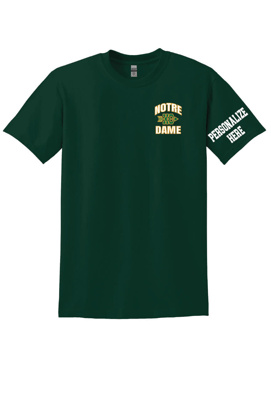 Notre Dame XC Short Sleeve T-Shirt green