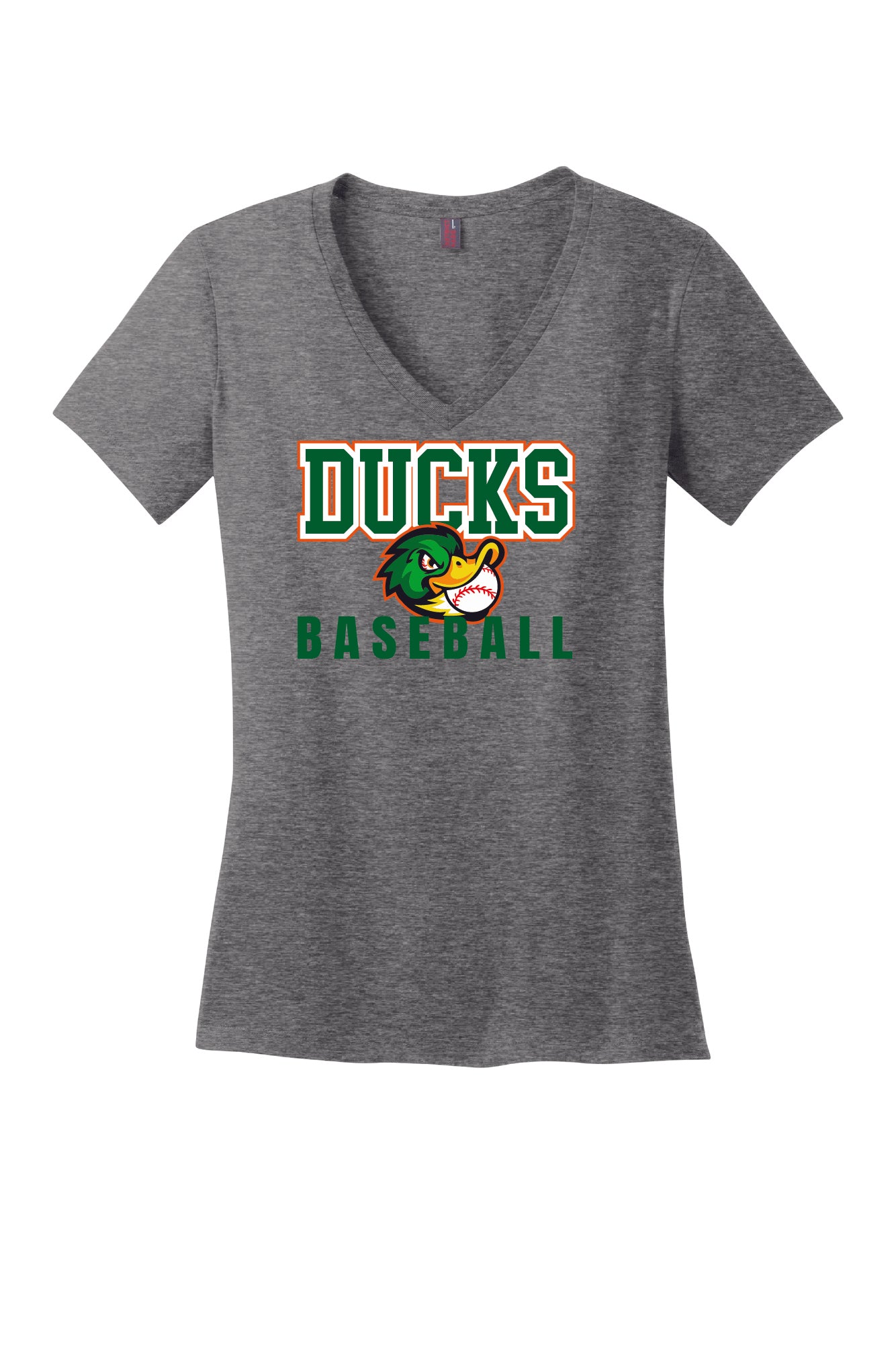 Duck's Baseball V-Neck Short Sleeve T-Shirt