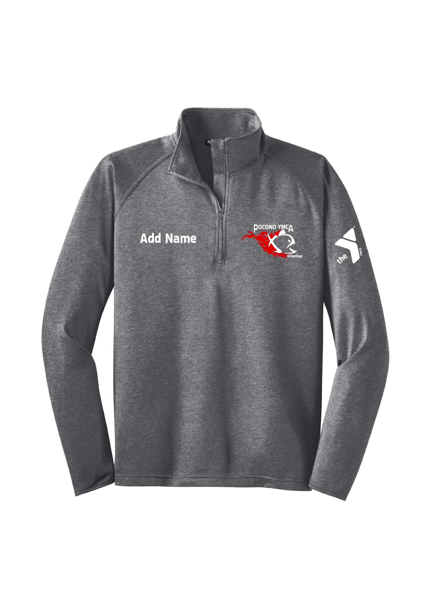 Pocono YMCA Piranhas Sport Tek 1/4 Zip Pullover (Unisex)