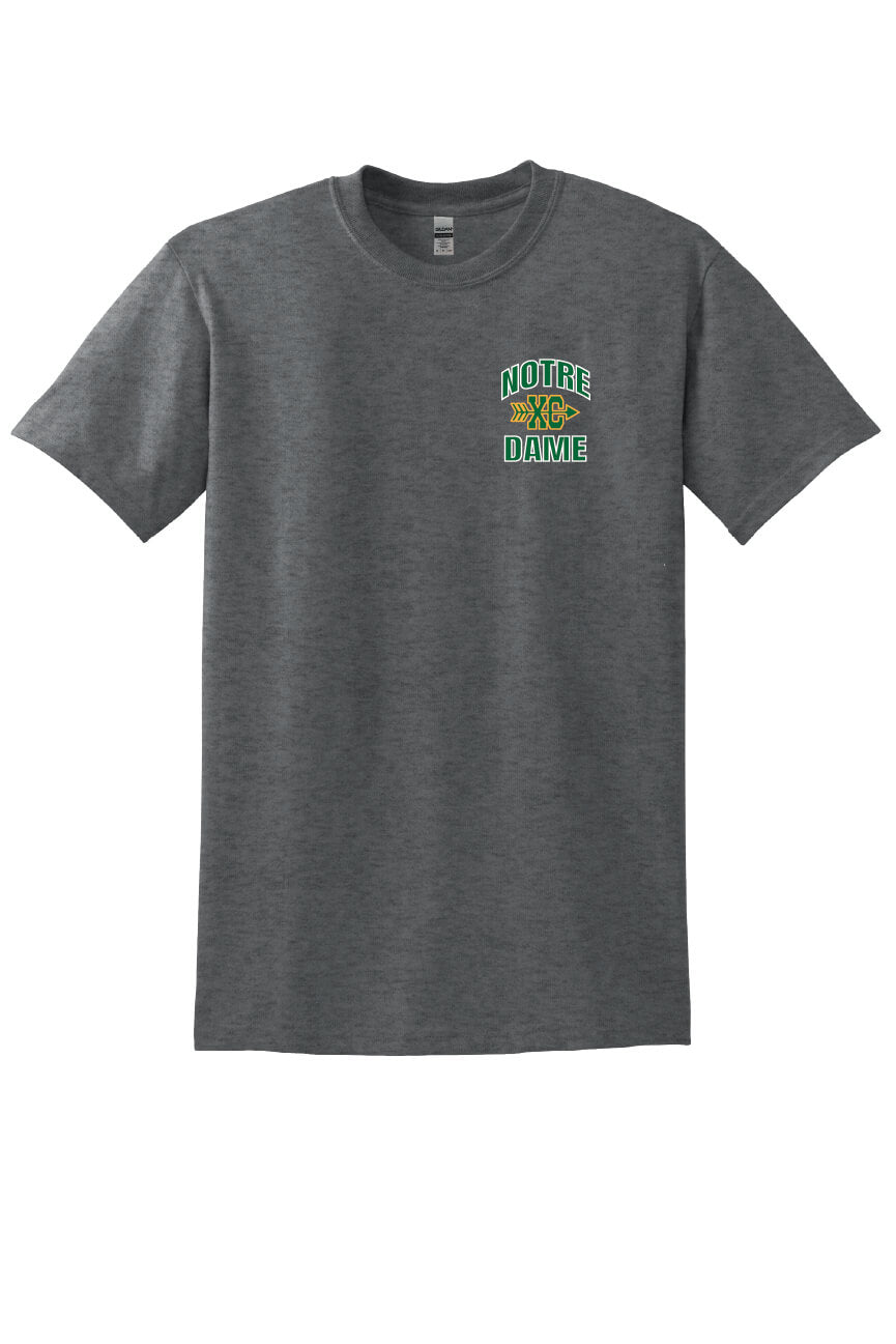 Notre Dame XC Short Sleeve T-Shirt gray