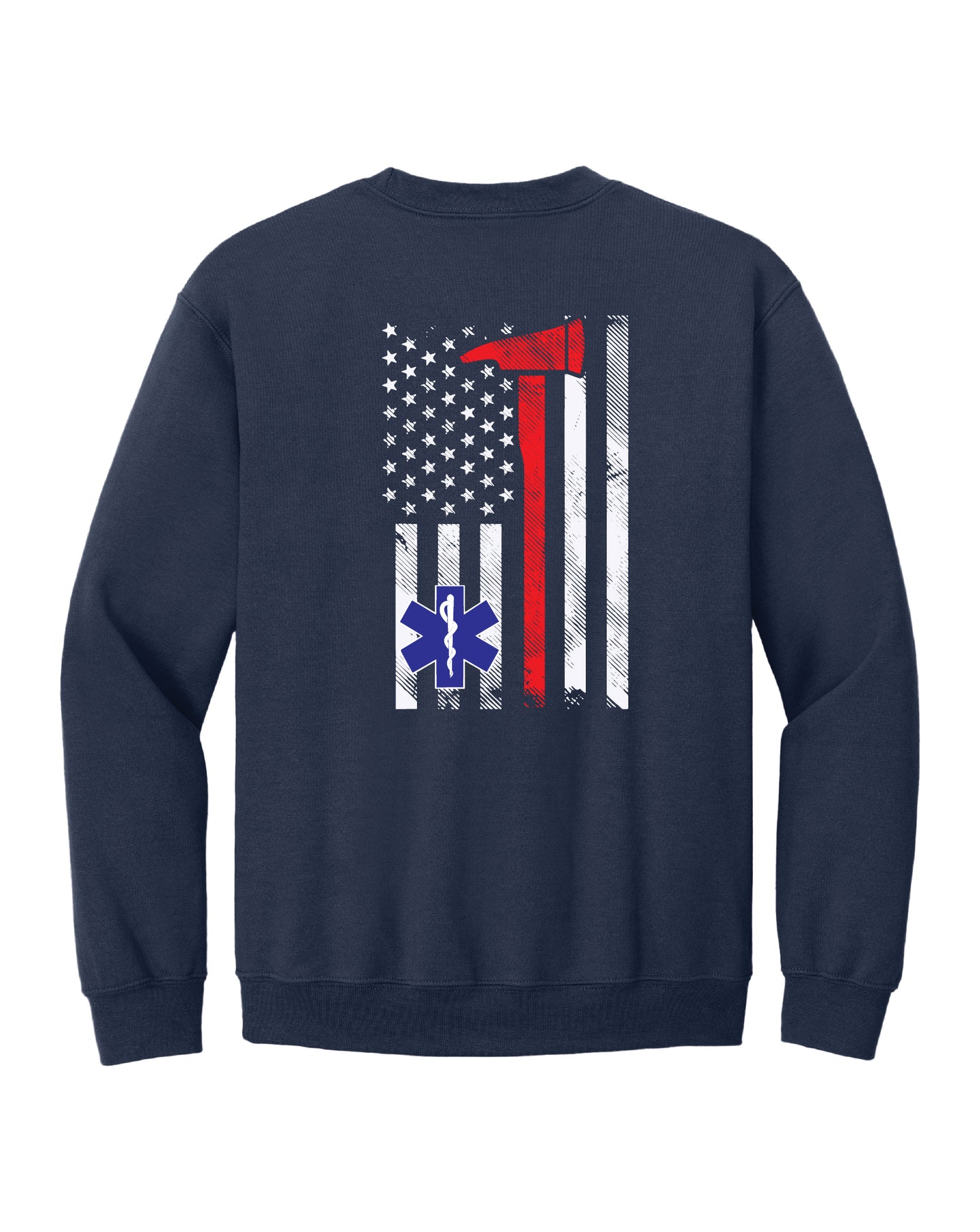 Adult KTFR~FLAG BACK~Crewneck Sweatshirt