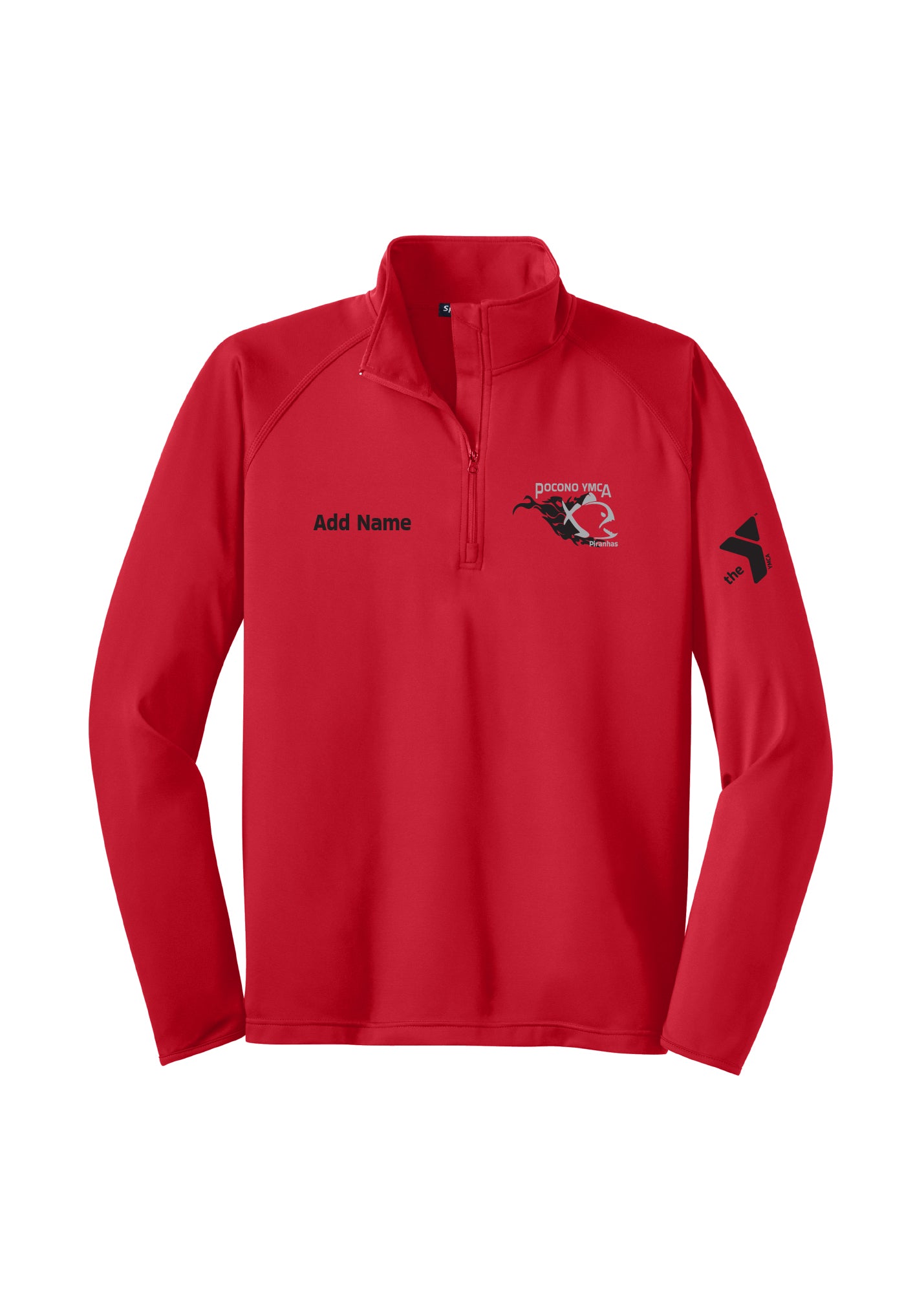 Pocono YMCA Piranhas Sport Tek 1/4 Zip Pullover (Unisex)