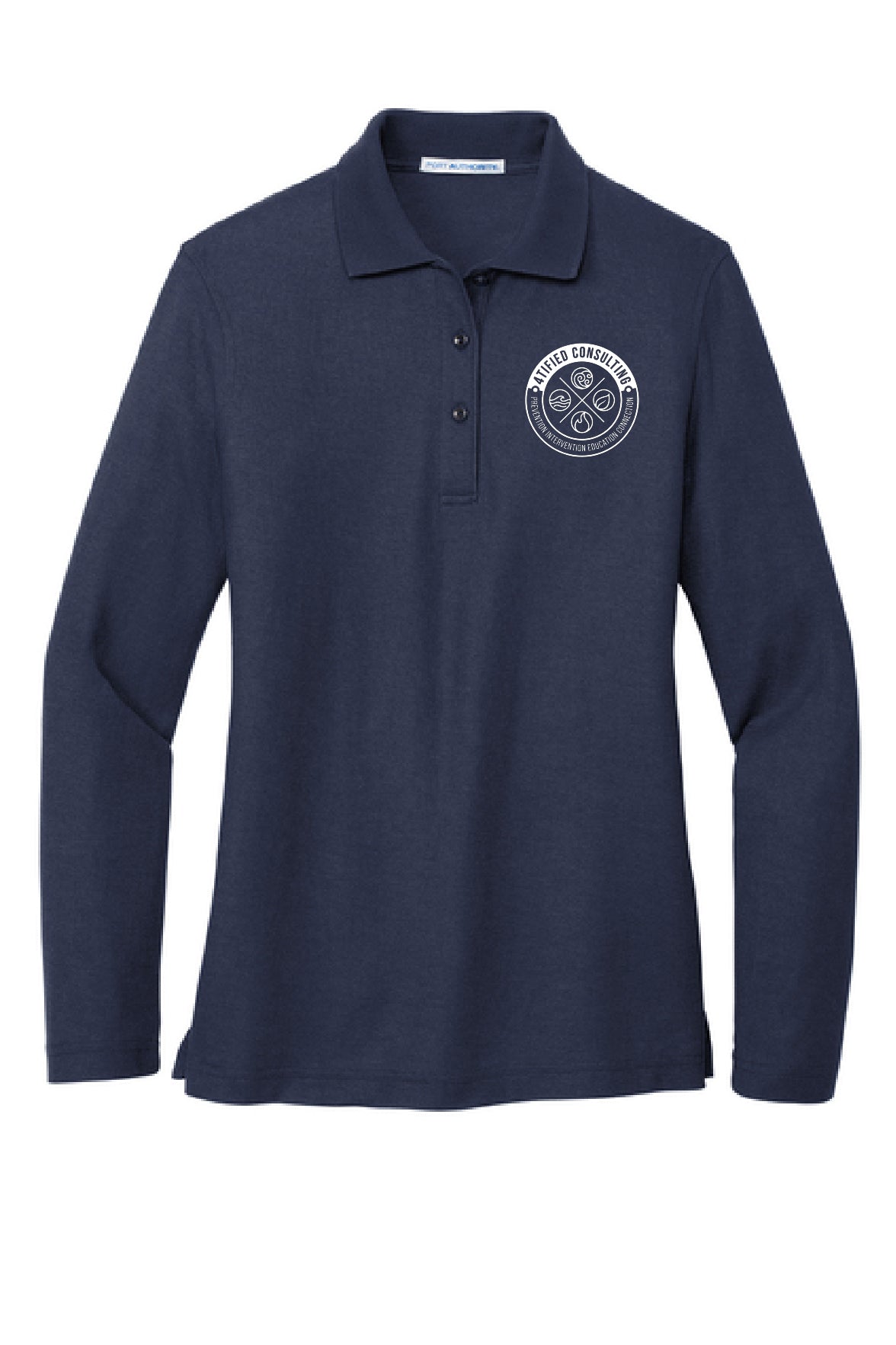 Port Authority® Women's Silk Touch™ Long Sleeve Polo