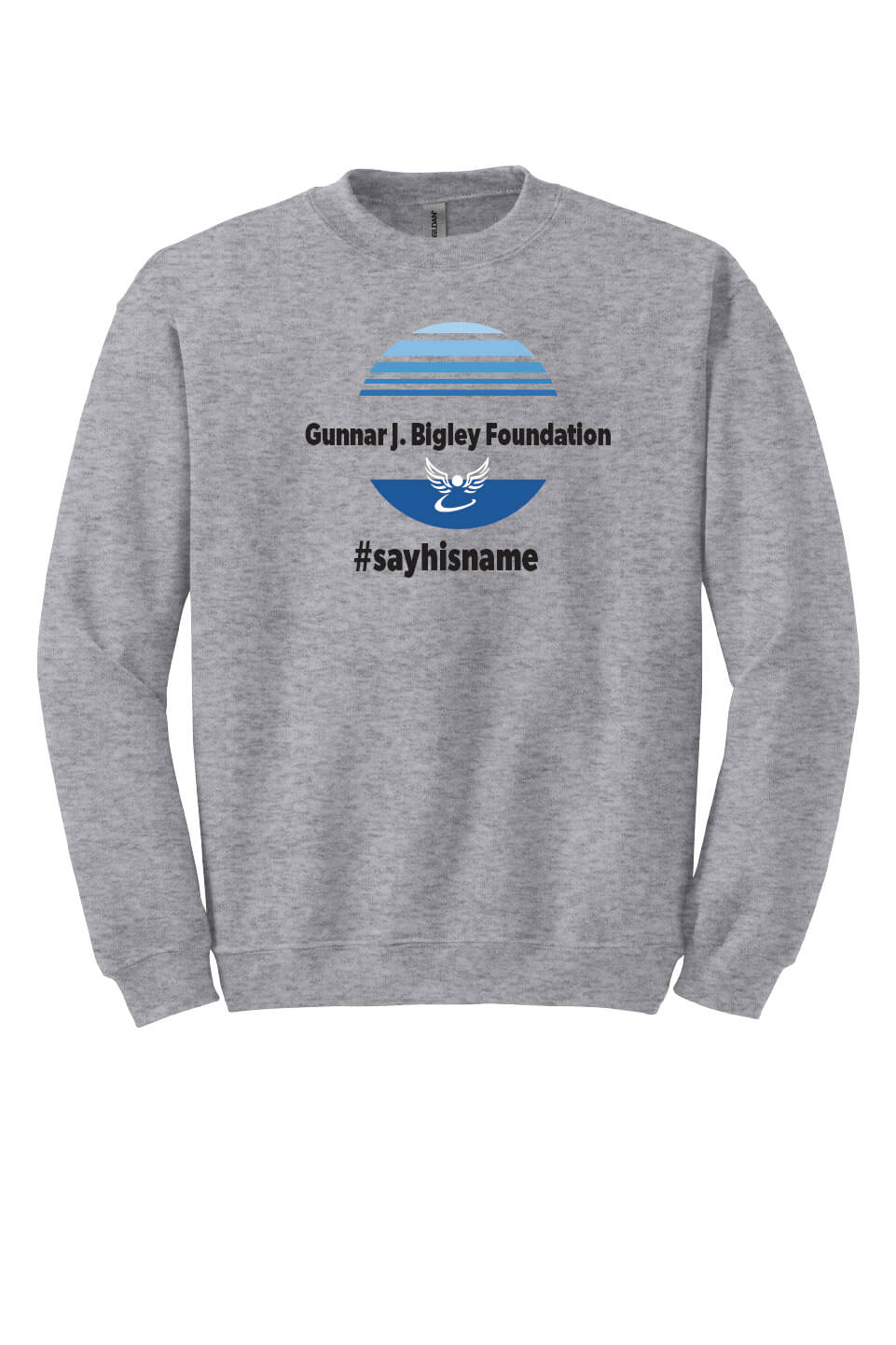 Crewneck Sweatshirt - Circle Logo gray back