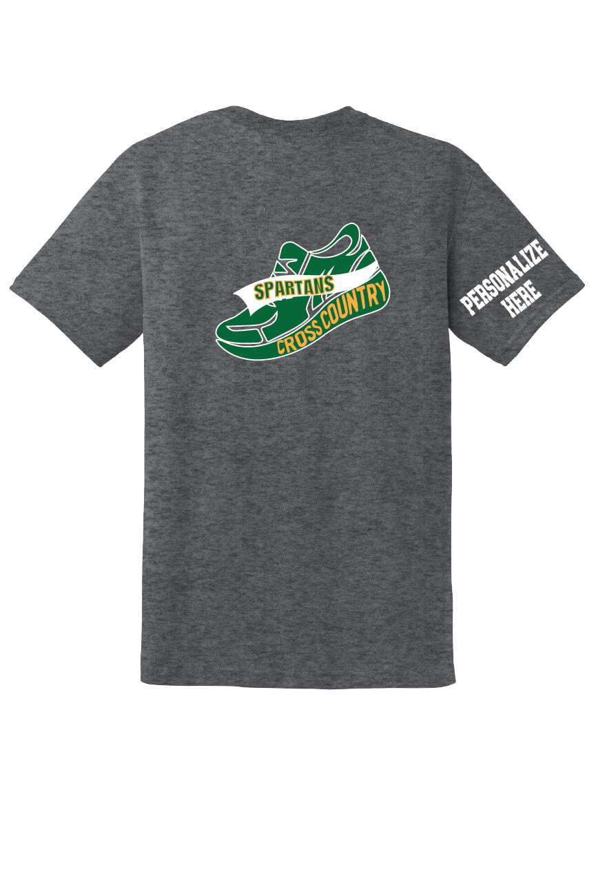 Notre Dame XC Short Sleeve T-Shirt back-gray