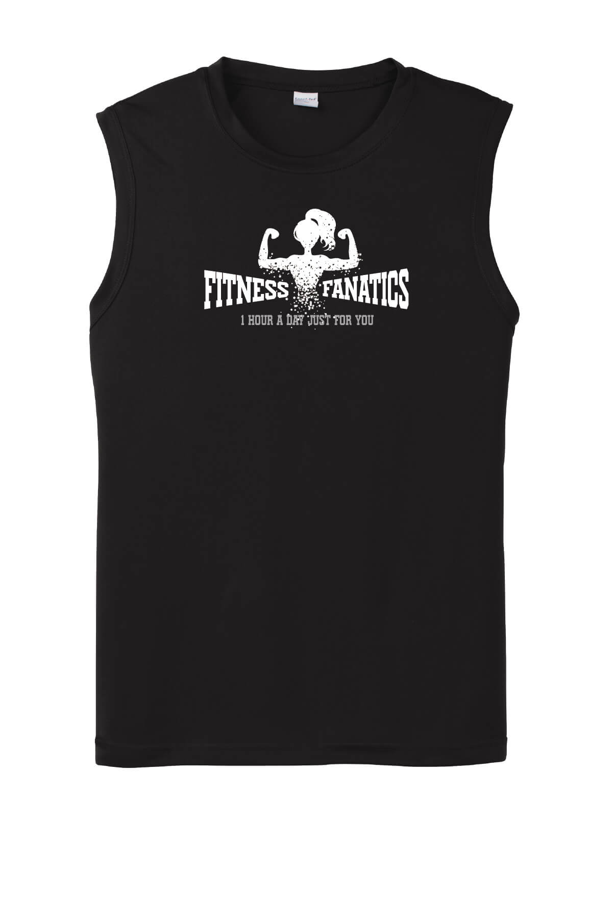 Mens Competitor Tank black with white