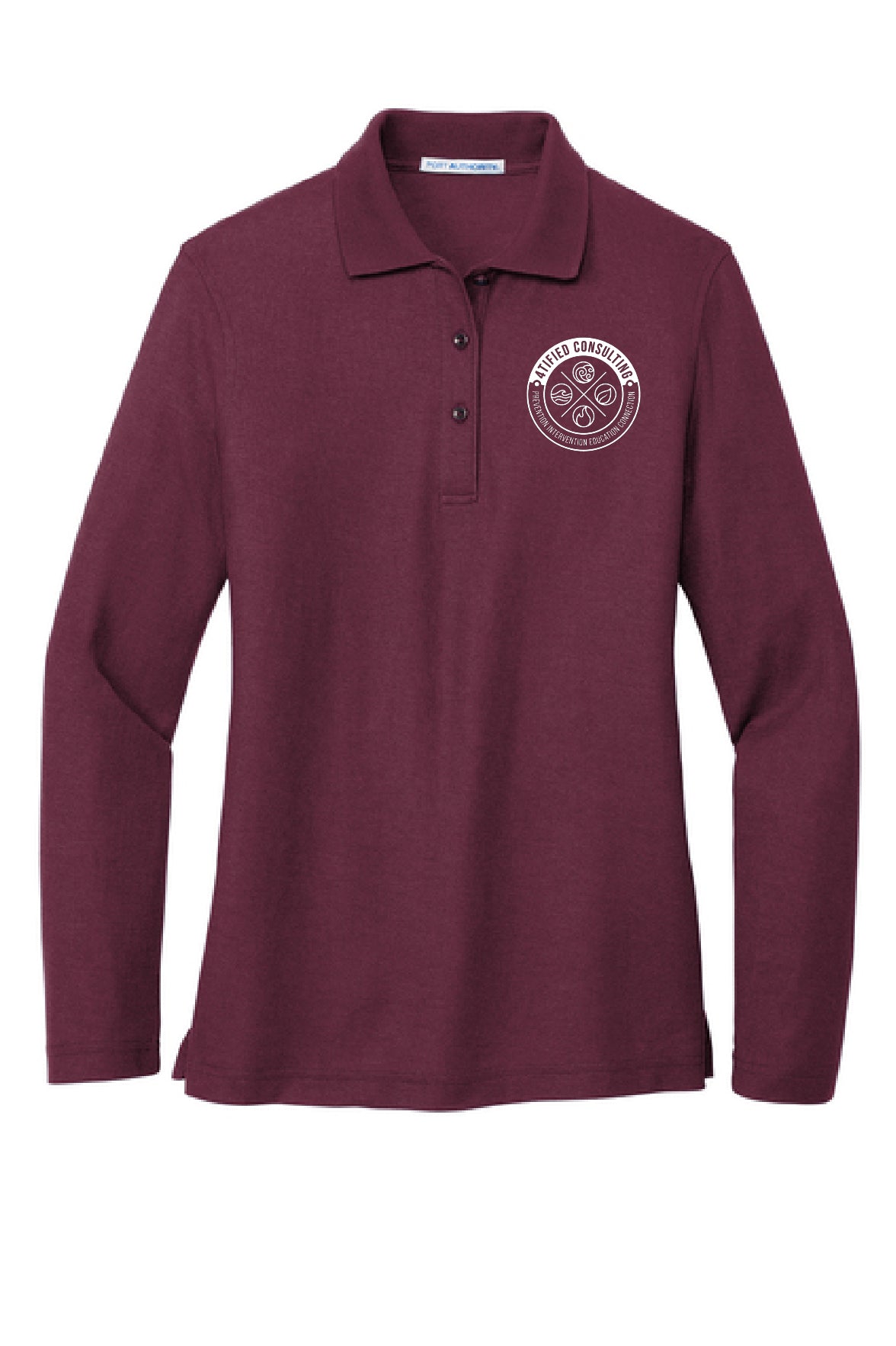 Port Authority® Women's Silk Touch™ Long Sleeve Polo