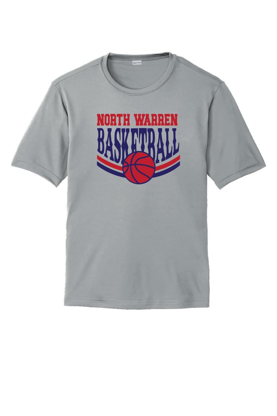 NW Basketball Sport Tek Competitor Short Sleeve Tee gray