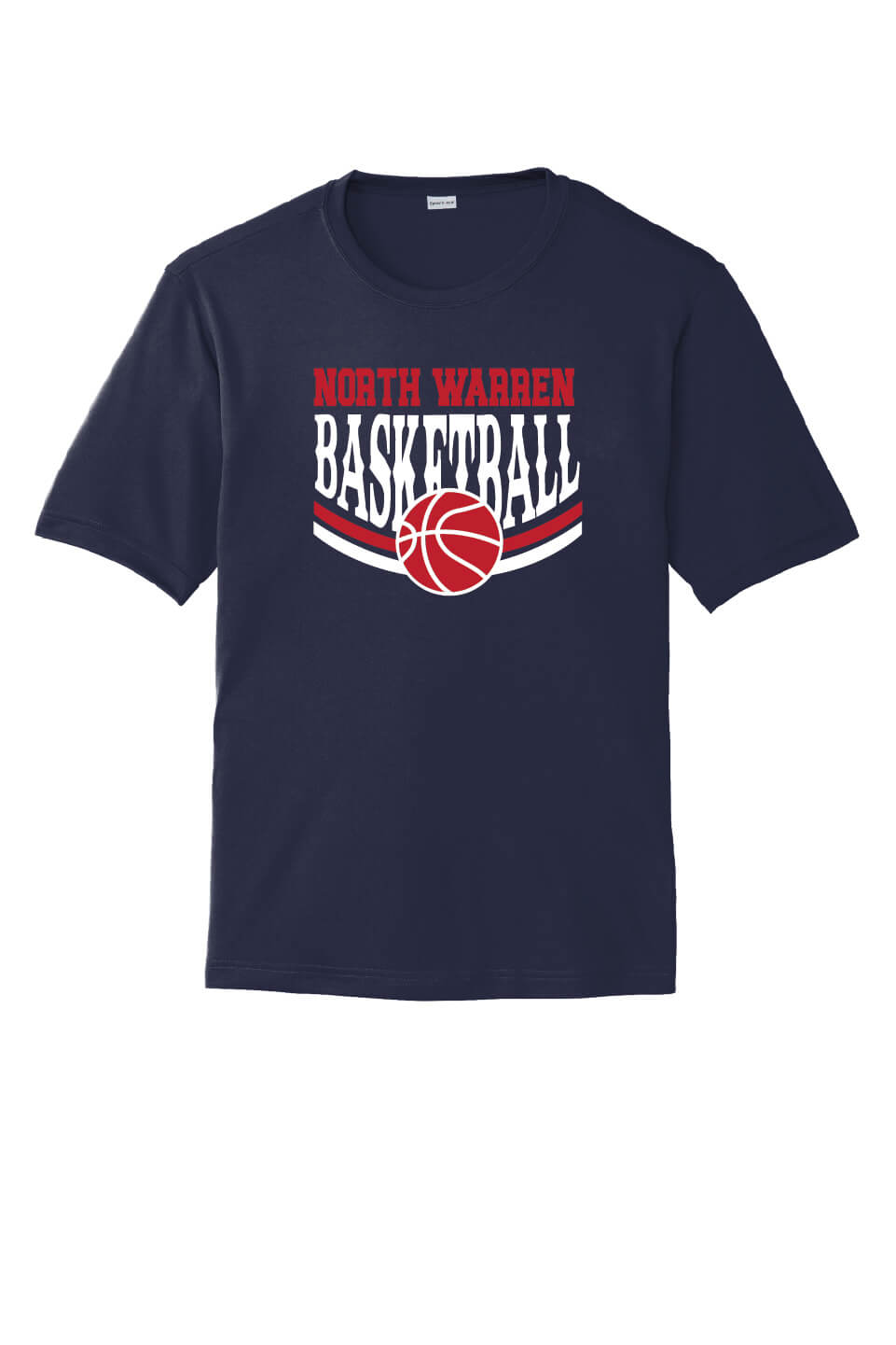 NW Basketball Sport Tek Competitor Short Sleeve Tee navy