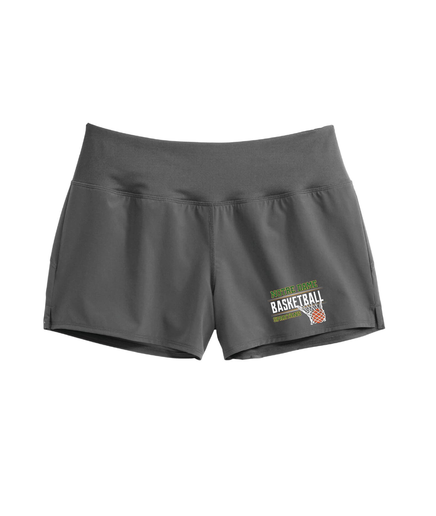 Sport-Tek® Ladies Repeat Short Notre Dame gray