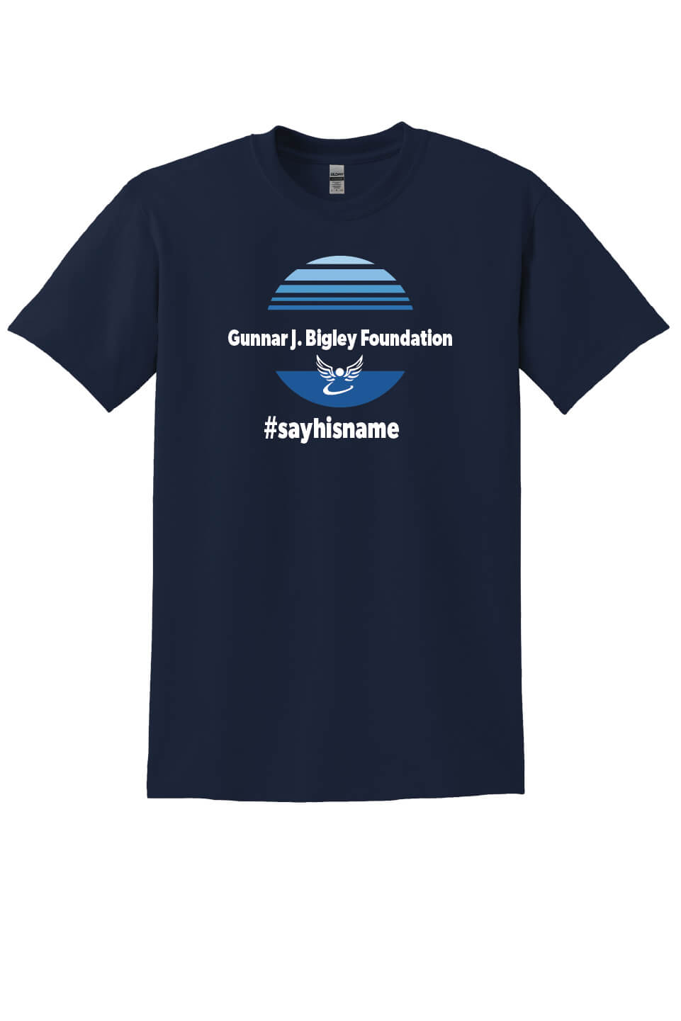 Short Sleeve T-Shirt (Youth) (Circle Logo) navy front