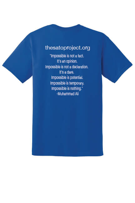 Gildan Short Sleeve T-Shirt blue back