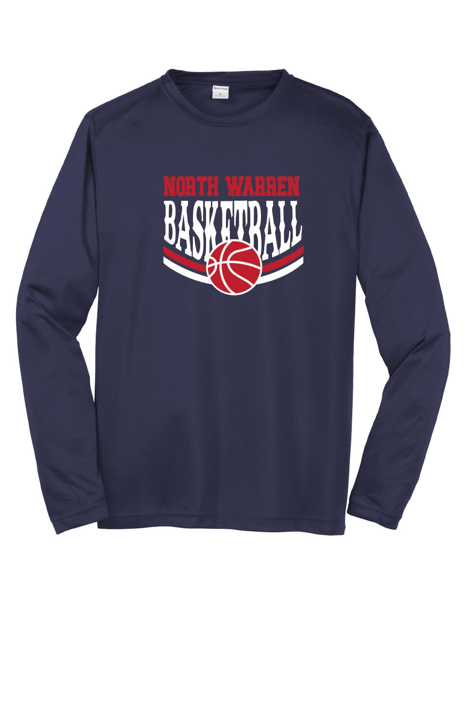 NW Basketball Sport Tek Competitor Long Sleeve Shirt navy