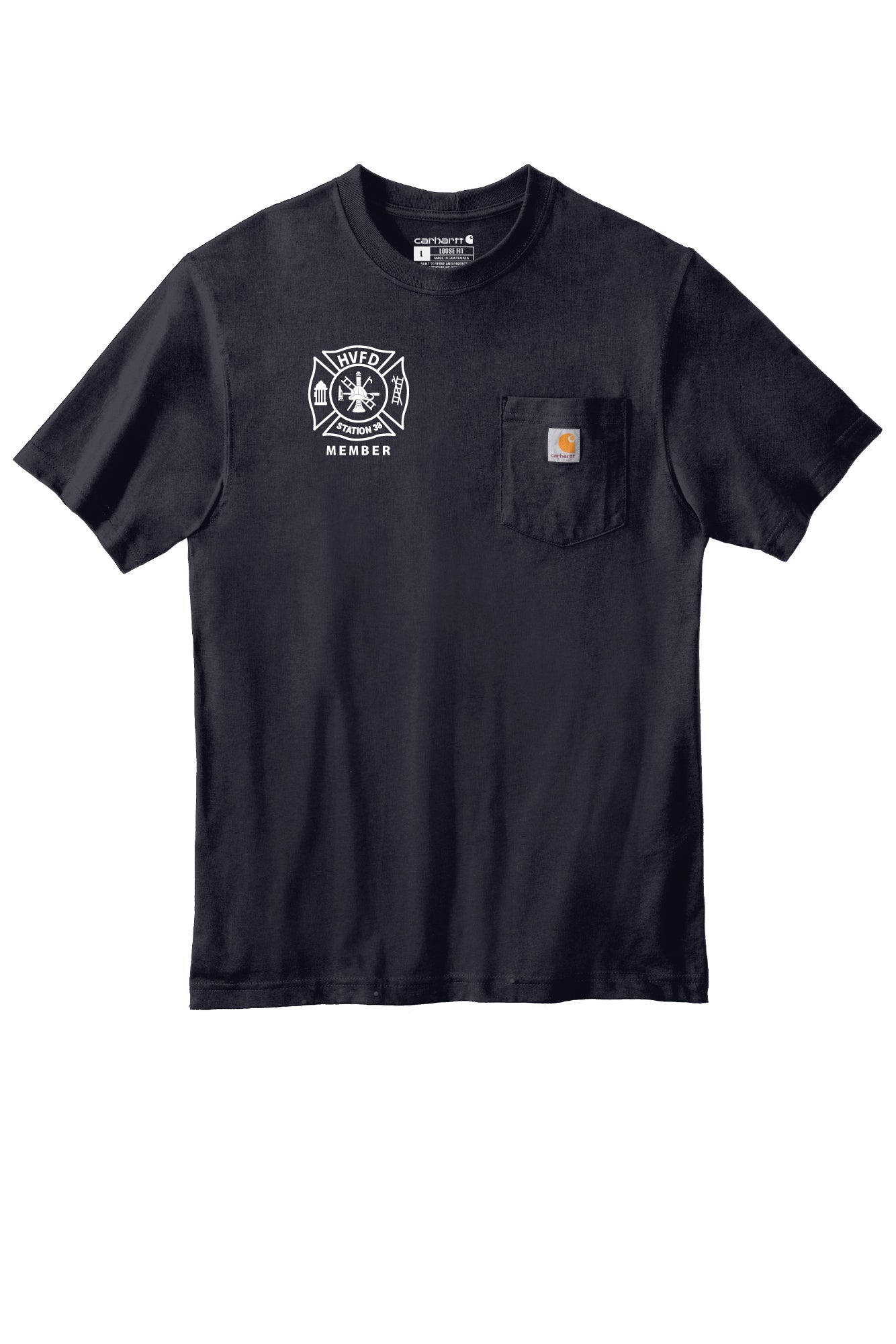HVFD Fire Carhartt Workwear Pocket Short Sleeve T-Shirt