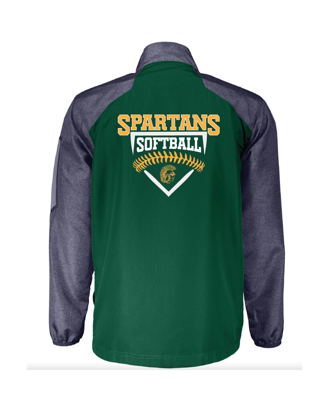 Spartans Holloway Raider Pullover green back
