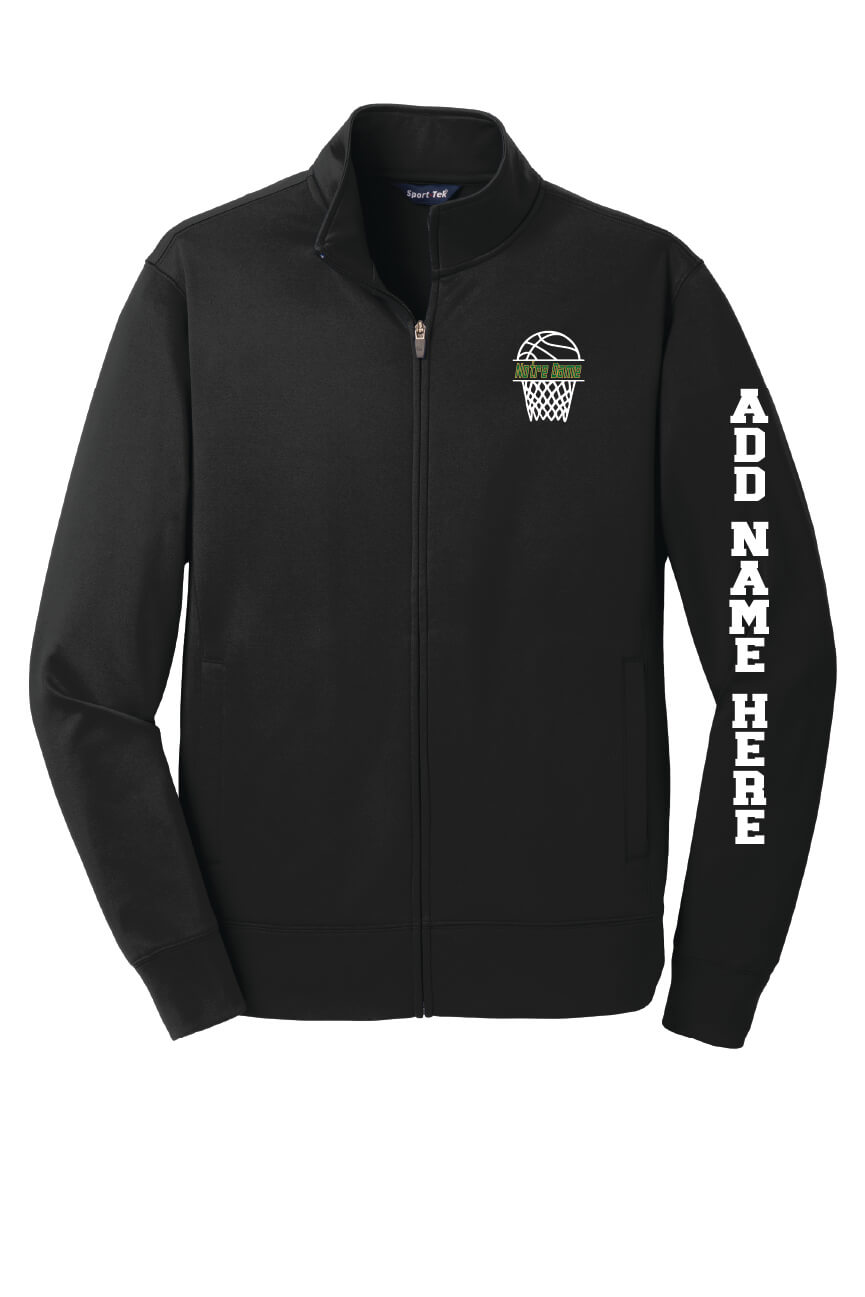 Fleece Full-Zip Jacket (Unisex) black-front