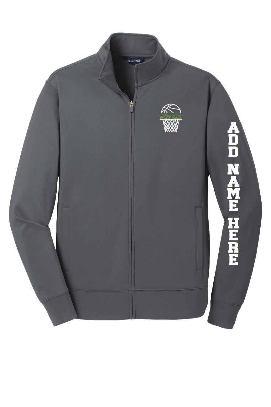 Fleece Full-Zip Jacket (Unisex) gray-front
