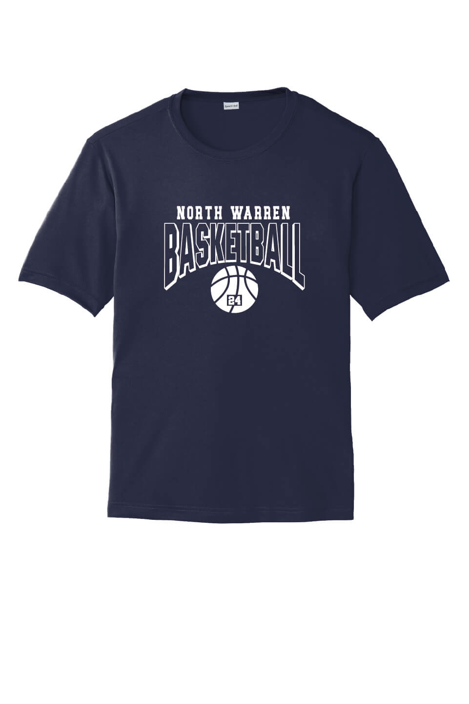 Basketball Sport Tek Competitor Short Sleeve Tee (Youth) navy