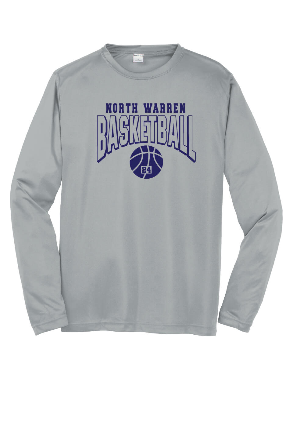 Basketball Sport Tek Competitor Long Sleeve Shirt gray