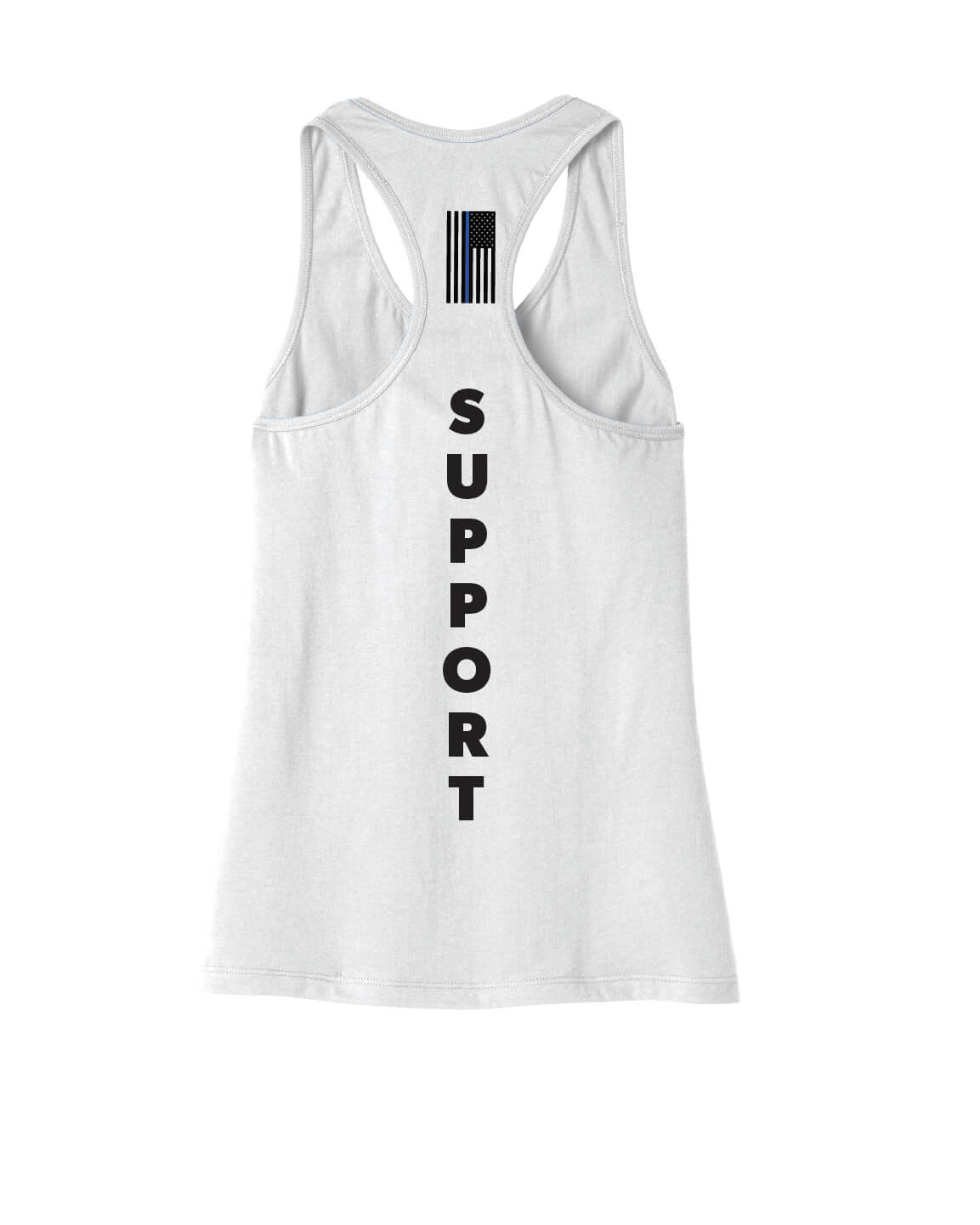 Racerback Tank - Word Art I white back