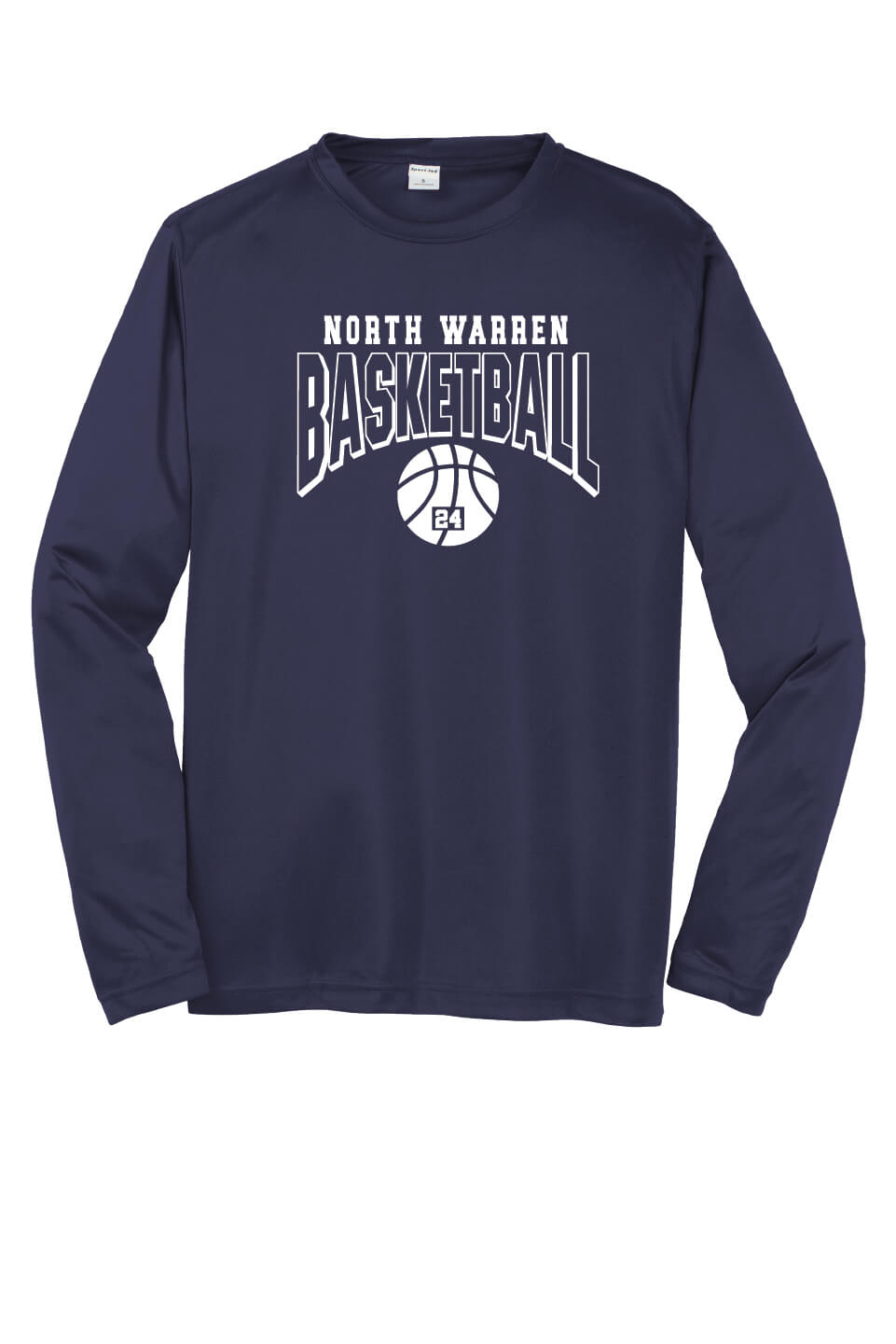 Basketball Sport Tek Competitor Long Sleeve Shirt navy
