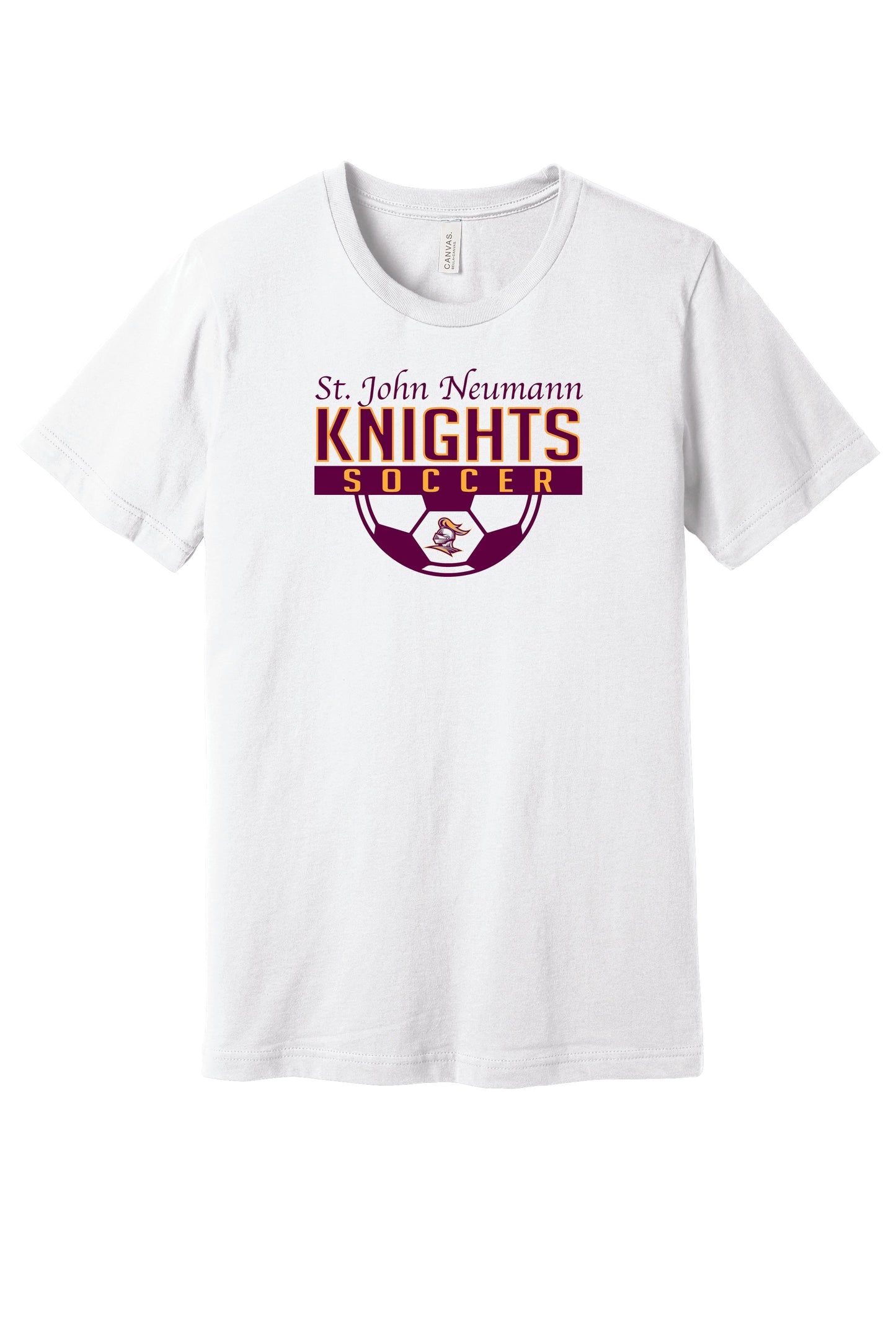 Knights Soccer Short Sleeve Bella Canvas T-Shirt (Youth)