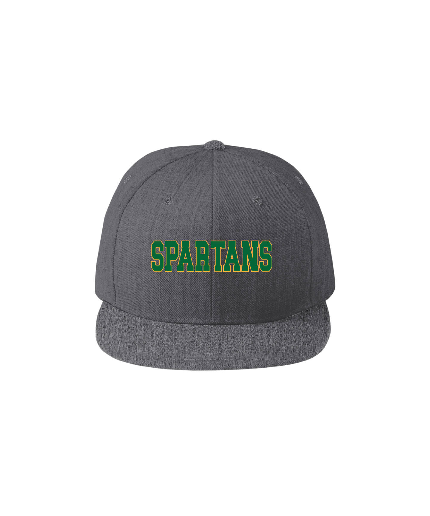 Flat Bill Snapback Cap gray