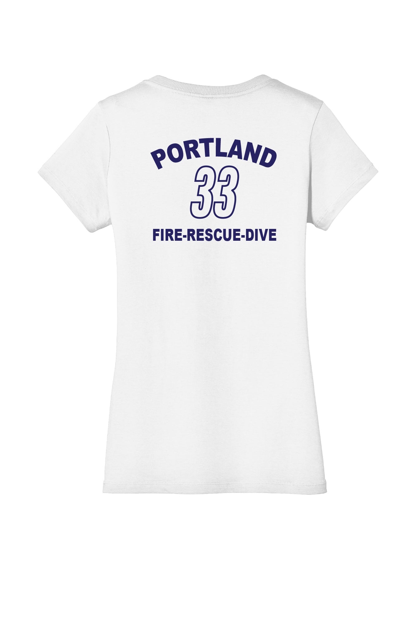 Portland 33 Fire-Rescue-Dive Ladies V-Neck