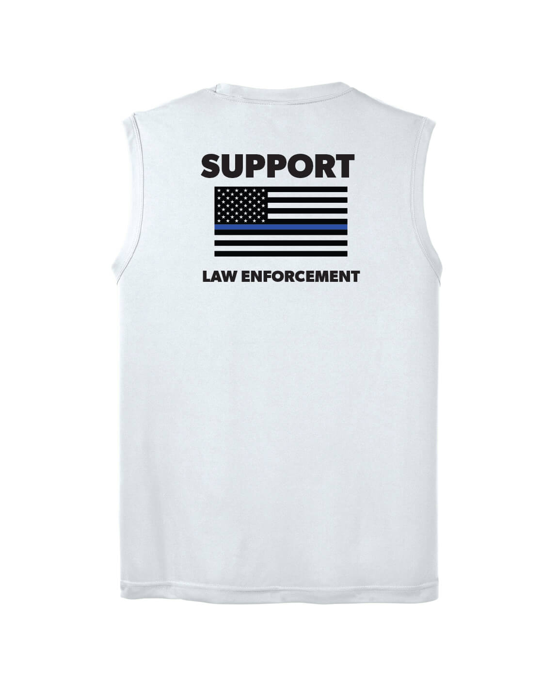 Sleeveless Tank - Circle Logo white back